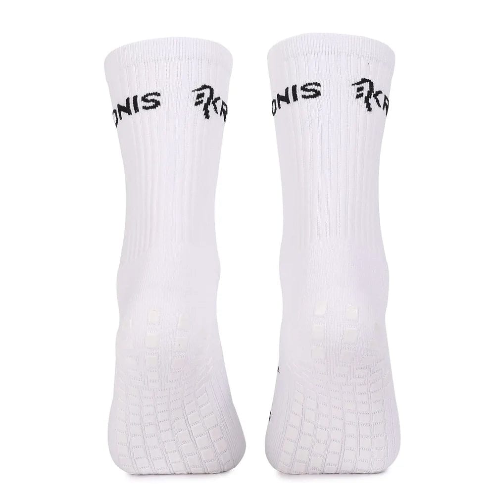 Aruweoi Anti Slip Soccer Socks Men's Non Slip Football Basketball Sports  Grip Pads Socks 3 Pairs (Black) at  Men's Clothing store
